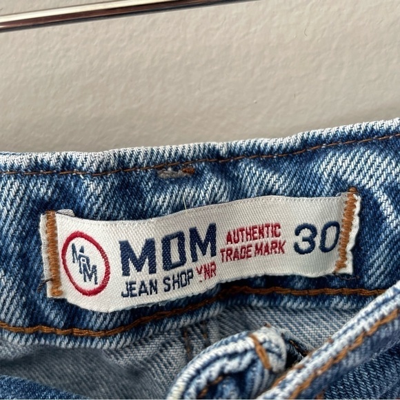 [30] Vintage MOM Jeans High Rise Boyfriend Straight Leg Denim Jeans Women’s - Picture 11 of 14
